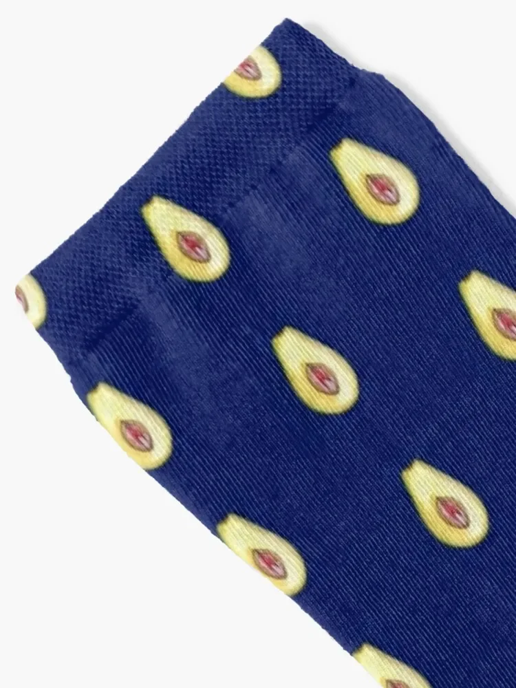 Avocado Vulva Design Socks floral anti-slip Heating sock Designer Man Socks Women's