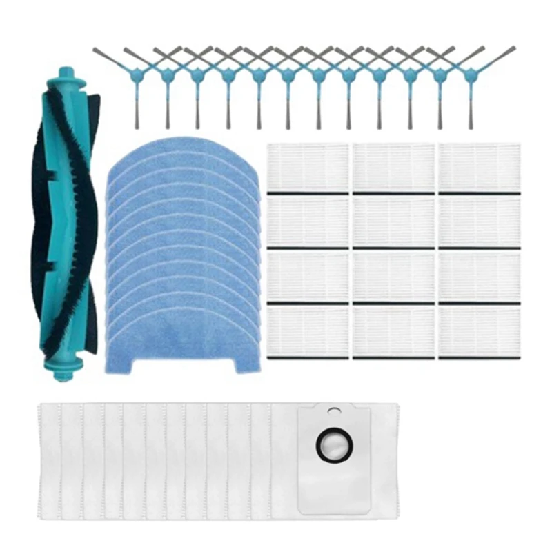 

AU-For Conga 2499 Ultra Home Advanced Titanium/Atvel Smartgyro R80 Base Main Side Brush Filter Mop Cloth Dust Bag Parts