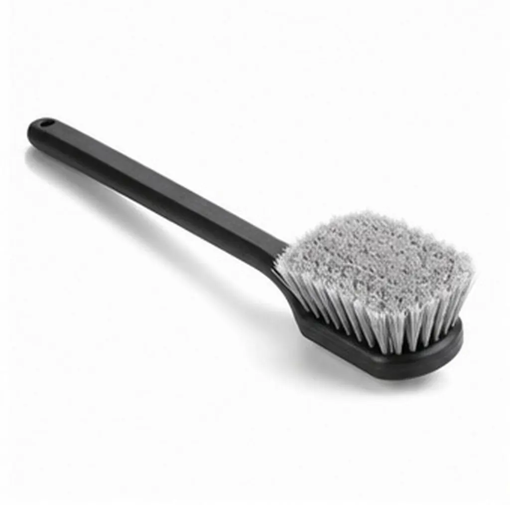 Long Handle Rim Brush Car Wheel Cleaner Tire Scrub Brush Detailing Tool for Rim Tire Maintenance Wheel Hub Cleaning Tool