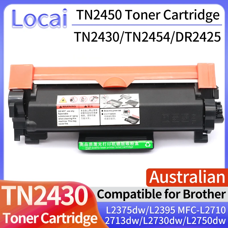 Australian TN2430 TN2450 TN2454 DR2425 Toner Cartridge For Brother HL-L2350dw L2375dw L2395dw MFC-L2710dw L2713dw L2730dw L2750