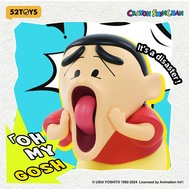 52TOYS Crayon Shinchan - Comical Shinchan , Mystery Box, 1PC Action Figure random Collectible Toy Desktop Decoration Gift