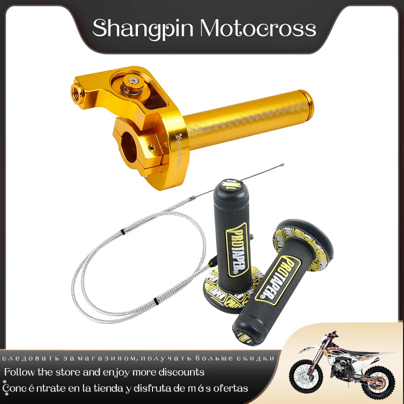 

High Quality Six Colors Handlebar Dirt Pit Bike, Motorcycle Handlebar w/ 1/4 Quick Turn Throttle Fix 1200mm Throttle Cable