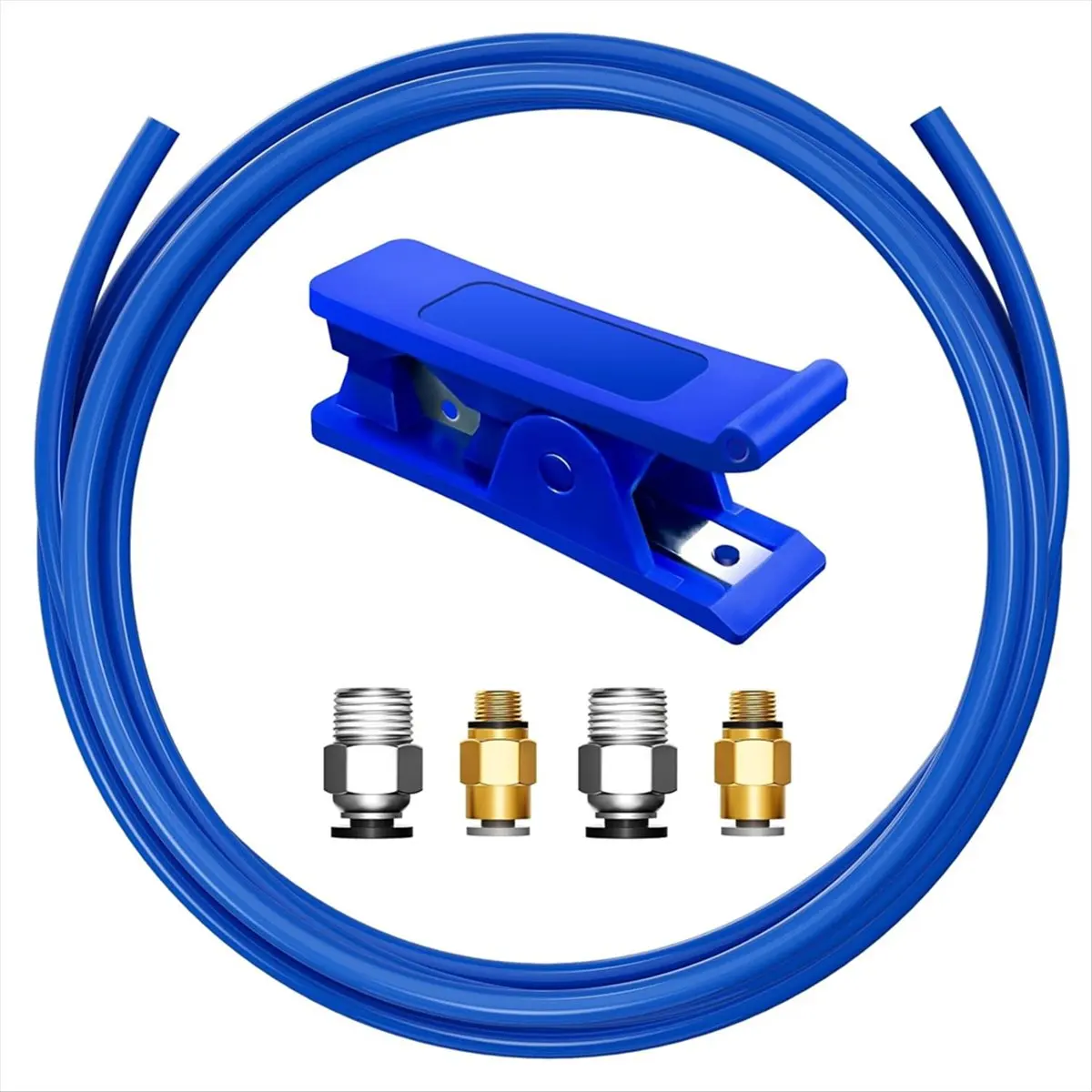 AA14 Bowden Tubing Kit, PTFEtubing for 1.75 mm Filament, with PC4-M10 and PC4-M6 Fittings, Cutter A