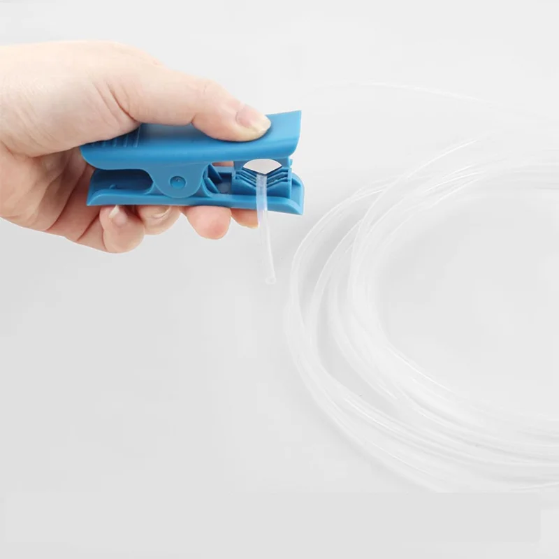Für Bambu Lab P1P/P1S/X1/X1C PTFE-Schlauch 2,5 mm ID×4 mm AD, Länge 4/8 m transparent weiß/grau PTFE-Schlauch mit Schlauchschneider 3D-Drucker – Detail 8