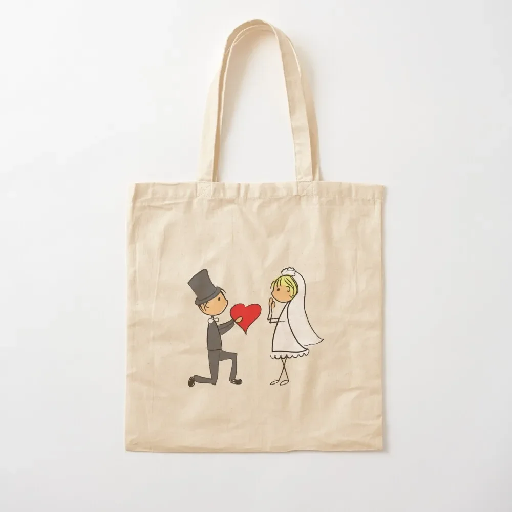 

Wedding Day Bride and Groom Marriage Red Sweetheart Tote Bag shopping cart bags Candy bags Women's shopper bag Handbags women