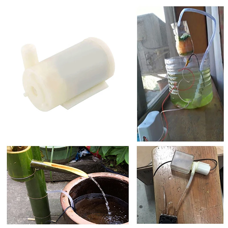 DC 3V 5V Micro Submersible Motor Pump Silent Portable Submersible Water Pump For Fish Tank Fountain Aquarium Garden