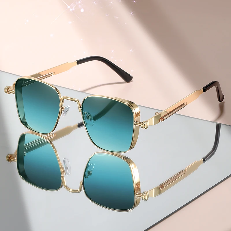 نظارات شمسية معدنية راقية على طراز الشرير، نظارات شمسية مخصصة لحفلات الهيب هوب في الشوارع، عناصر عصرية #1