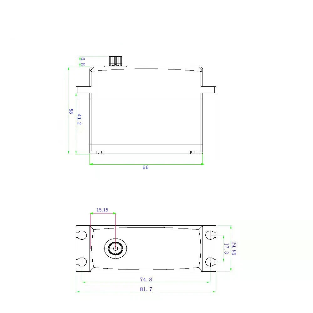 Yipinservo 100KG 120KG 130KG 150KG Torque Brushless Servo 12V High Speed Digital Motor For 1/5 1/6 RC Car Boat Airplane Truck