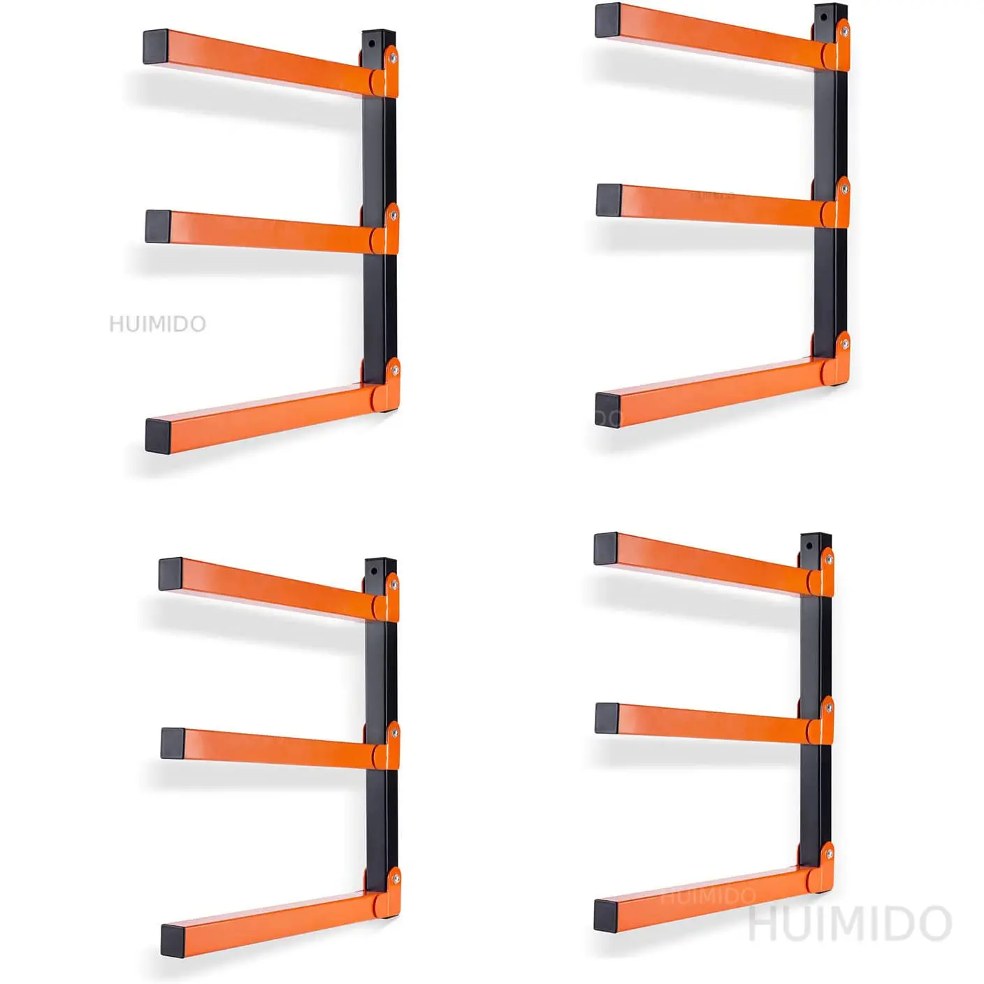 Cross-border metal wall-mounted wood storage bracket, indoor wood storage rack, outdoor removable firewood tool rack