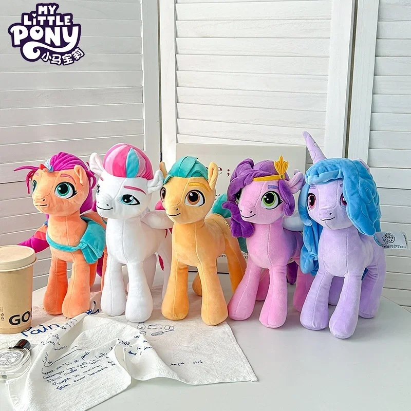 

30 см новая плюшевая кукла My Little Pony Sunny Starscout для девочек Izzy Moonbow Pipp лепестки мультфильм детский диван подушка орнамент подарок