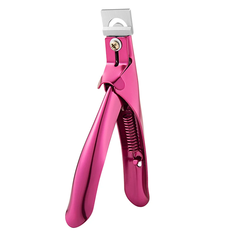 Transparent Fake Nail Trimmer Straight Edge Cutter for Acrylic/Tip Nails Stainless Steel Manicure Tool with Ergonomic Design view 6