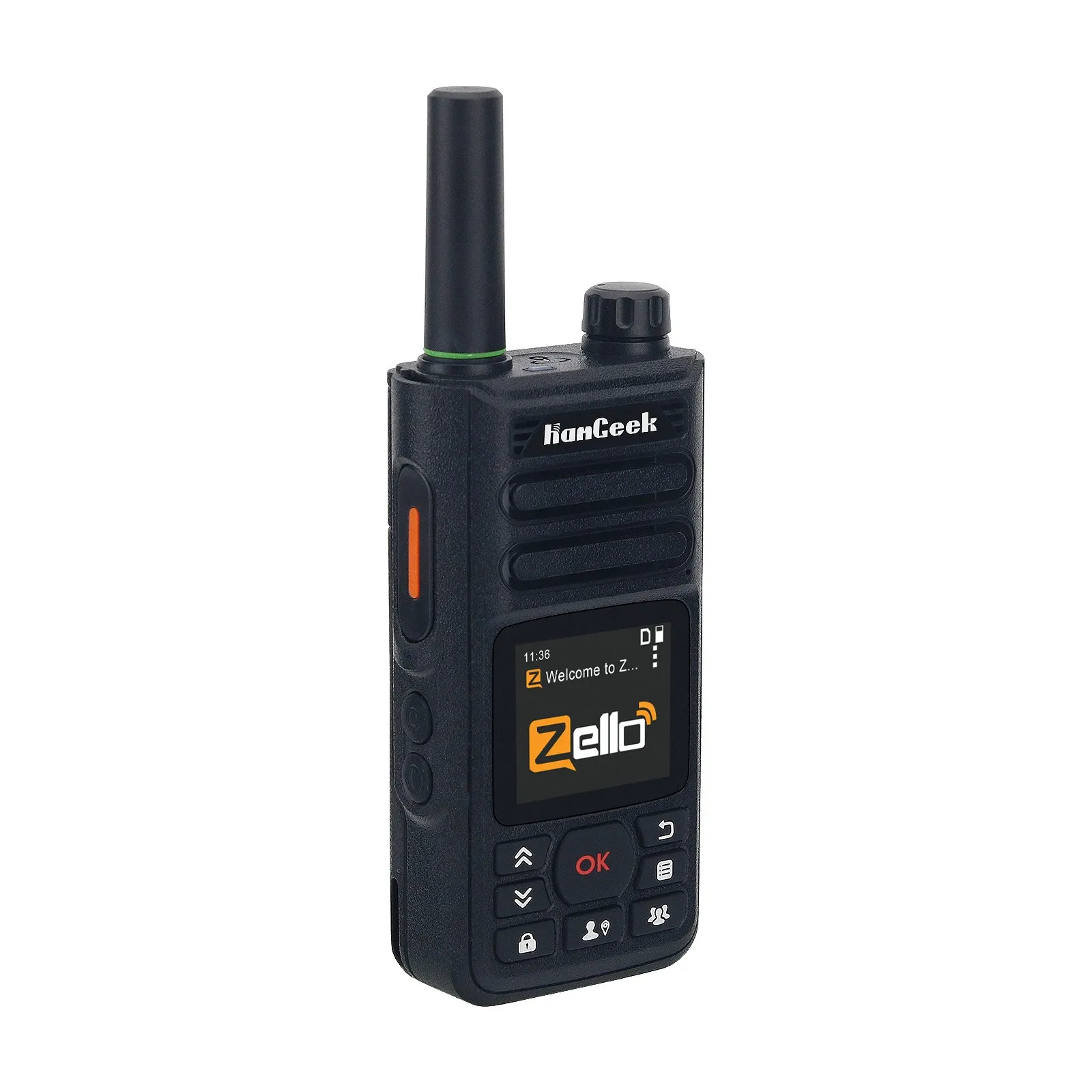 HamGeek KSW-ZL18 Zello 5W 4G Radio POC Radio Red Radio Walkie Talkie compatible con posicionamiento GPS