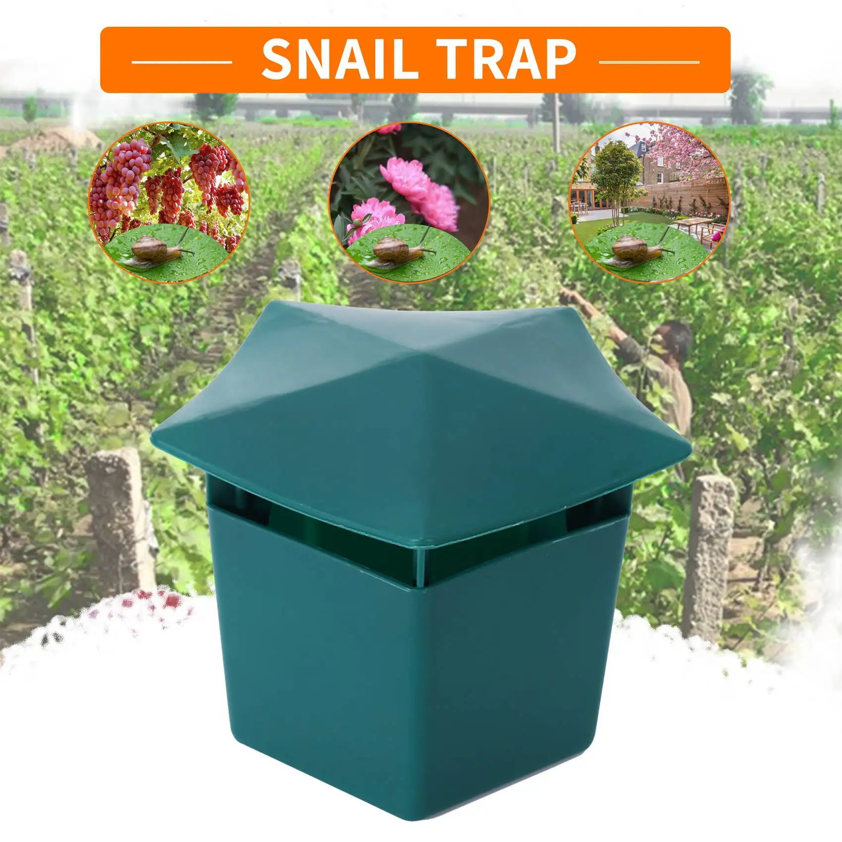 8 Pieces Beer Snail Traps Eco-Friendly to Catch Slugs Snails Catcher, Safe for Kids and PetsJAS