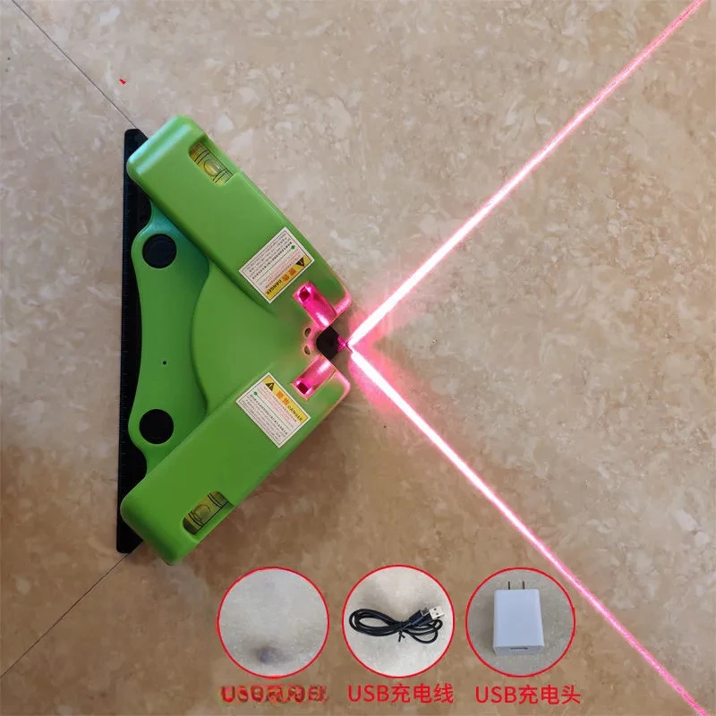 Strumento di messa a terra ad angolo retto Laser di livello a infrarossi righello ad angolo retto a 90 gradi strumento multifunzionale per la