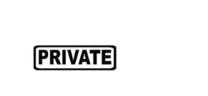 1 pc small size PRIVATE sign Door Sticker Wall Sticker Self Adhesive Vinyl Waterproof Wall Art Decal Wall Decoration Murals