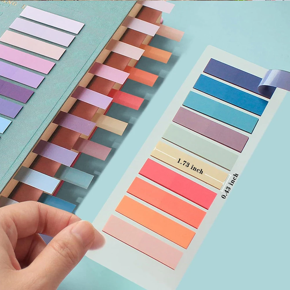 200-14400 ورقة مؤشر شفاف لوحات مذكرة الإبداعية مثبت دفتر علامات التبويب مكتب القرطاسية المدرسية ملصقات ذاتية اللصق