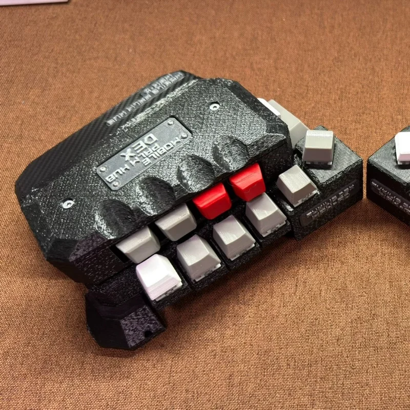 left hand Self-made Mech Style Joystick Keyboard Custom Gamers 3D Print DIY Dual Mode Wired Wireless Bluetooth Welding Switch