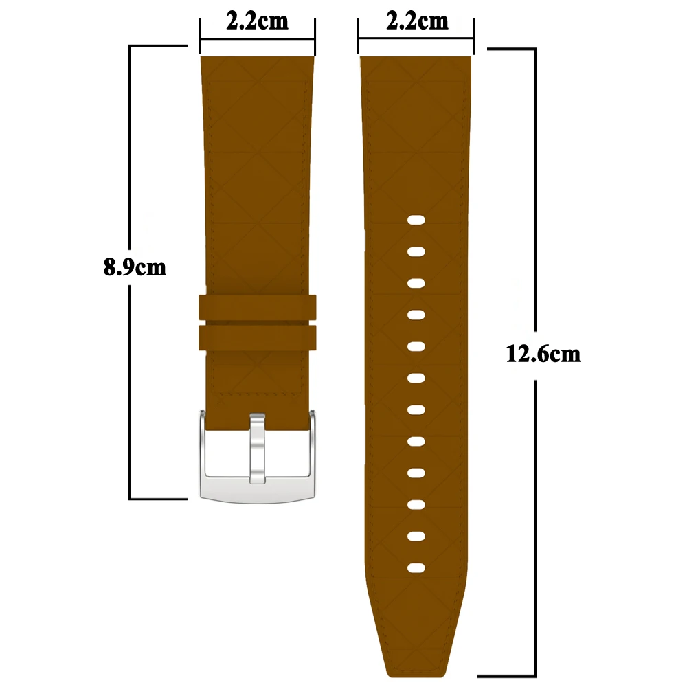 22mm Watch Strap For Suunto Ocean Watchband Bracelet Belt Synthetic Leather Wristband For Suunto Race S Vertical Watch Band