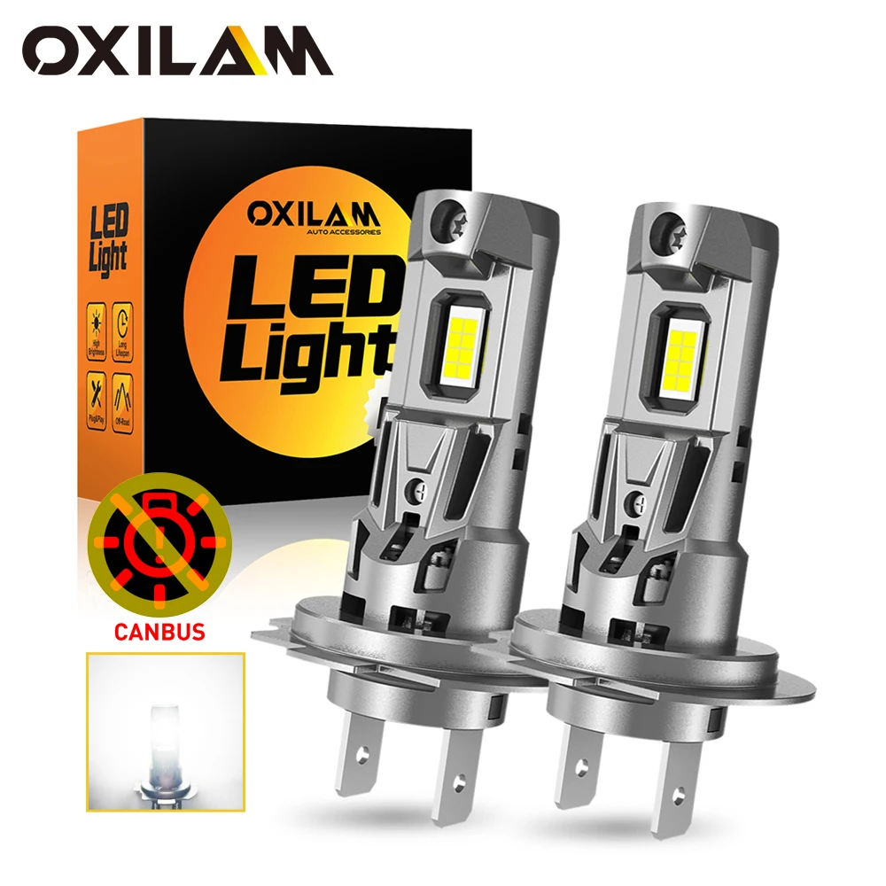 2szt. 22000LM H7 LED Lights 1:1 Mini Size Head Lamp 120W Canbus do Mercedes Benz W204 W211 Volkswagen Golf 7 MK4 Passat B6 B8