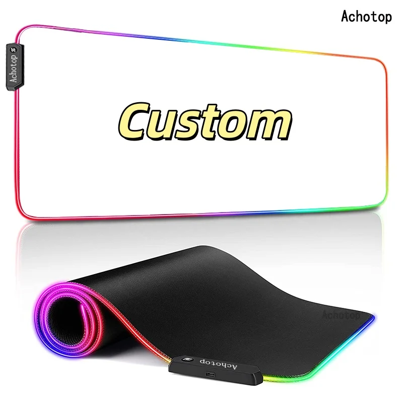 

Большой RGB-коврик для мыши Japan The Great Wave of Kanagawa, игровой нескользящий коврик для мыши, коврик для компьютерного стола геймера, XXL