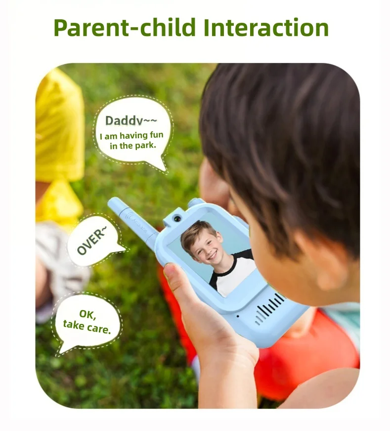 أفضل مبيعًا فيديو للأطفال جهاز اتصال لاسلكي كارتون بيجر هدية عيد ميلاد مع مكالمات عالية الوضوح لعبة أطفال #4