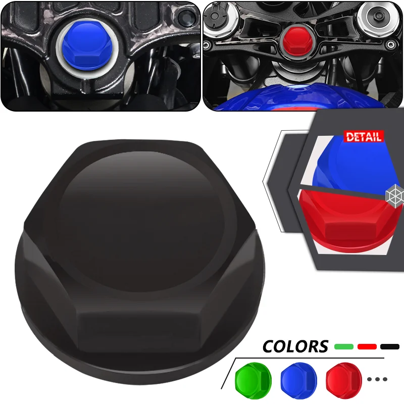 

For GSXR1000 2005-2016 GSXR600 GSXR750 2006-2010 Motorcycle Steering Stem Cover Tuerca direccion & Rear wheel axle Screw gsxr