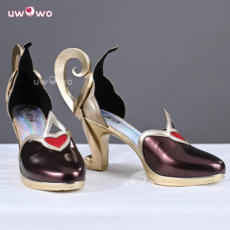 

UWOWO Game Genshin Impact Alice Hexenzirkel Witch Klee's Mother Cosplay Shoes Halloween Shoes