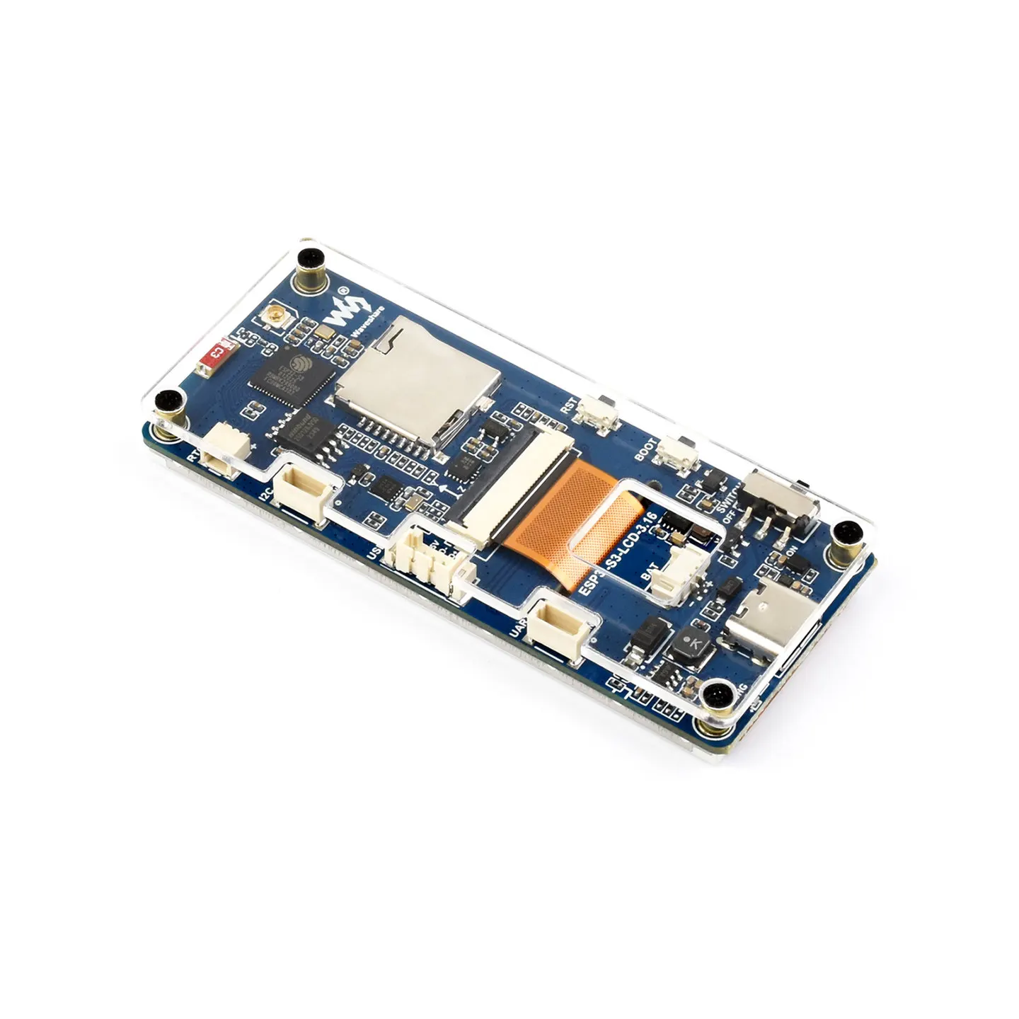 ESP32-S3 Development Board with 3.16-inch Display, Wi-Fi & Bluetooth, Onboard RTC / IMU