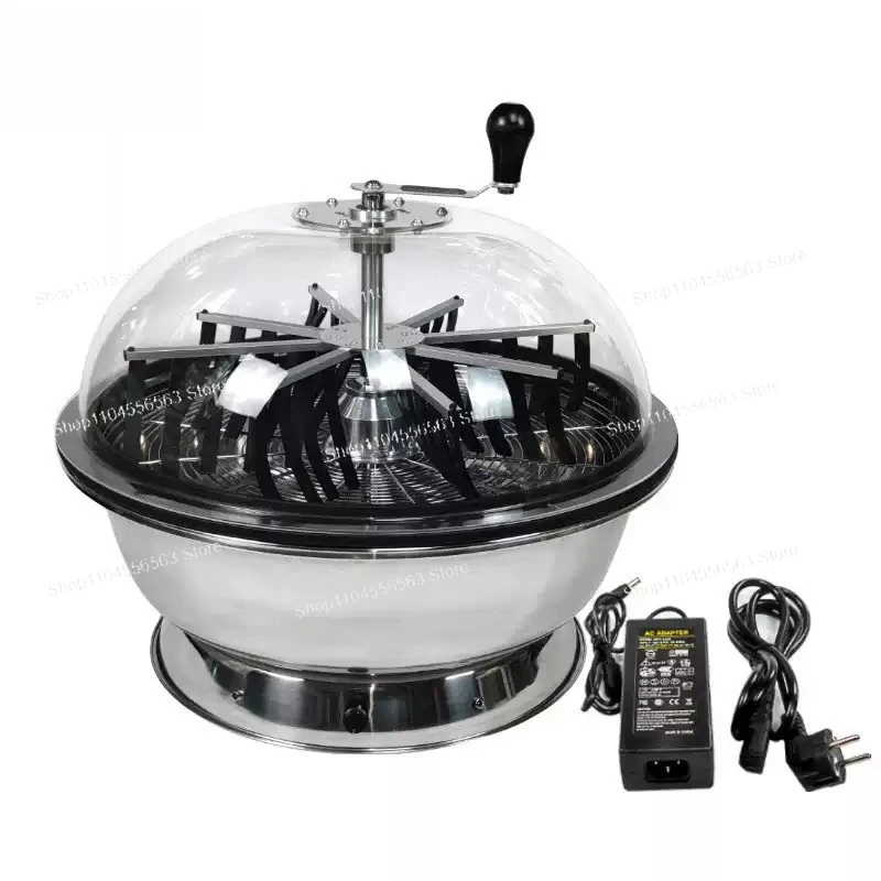 16''/19''/24'' Electric Twisted Spin-Cut Leaf Bowl Trimmer - With Hand-Drive Function for Plants, Herbs & Flowers