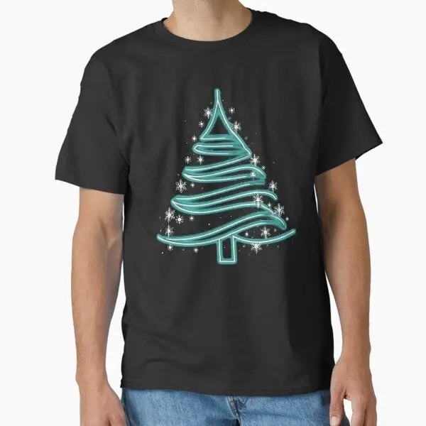 การออกแบบการพิมพ์เสื้อยืดผ้าฝ้ายแบบหลวมและสวมใส่สบาย Y2k สำหรับผู้ชายและผู้หญิงที่มีแขนสั้นพร้อมองค์ประกอบคริสต์มาส