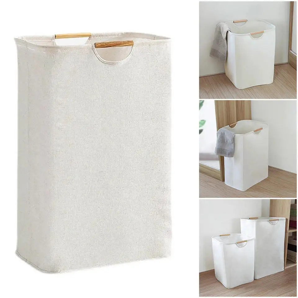 1PC With Handle Portable Large Capacity Laundry Basket With Handle Dirty Clothes Storage Basket Foldable Toys Storage Basket
