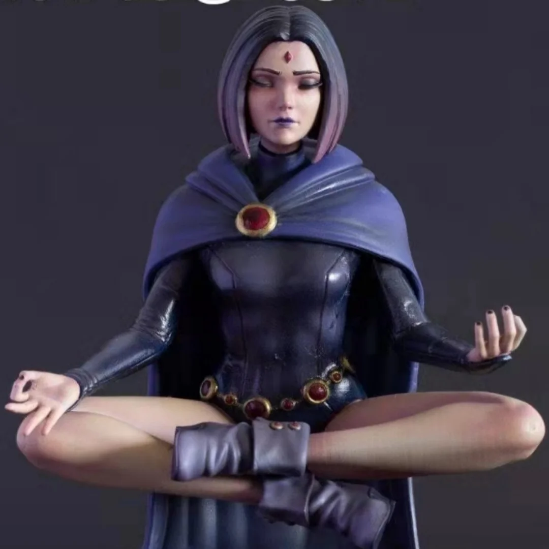 1/24 مقياس الراتنج الشكل أنيمي الشكل فتاة التأمل المنمنمات تجميع أطقم منمذجة المفككة وغير مصبوغ ثلاثية الأبعاد لعبة الطباعة