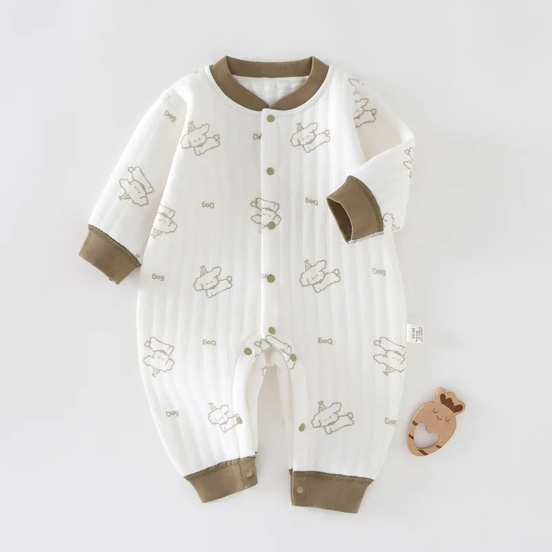 

Autumn and Winter Cute Infant Newborn Baby Romper Baby Boy Girl Cartoon Cotton Jumpsuit