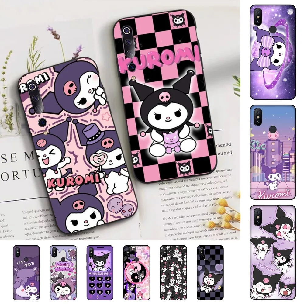 Cute Kuromi Kawai Phone Case For Xiaomi Mi 5X 8 9 10 11 12 Lite Pro 10T PocoX3pro PocoM3 Note 10 Pro Lite