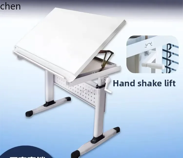 

HXL Drawing Table Glass Lifting Learning Computer Desk Multifunctional Bevel Working Drawing Easel
