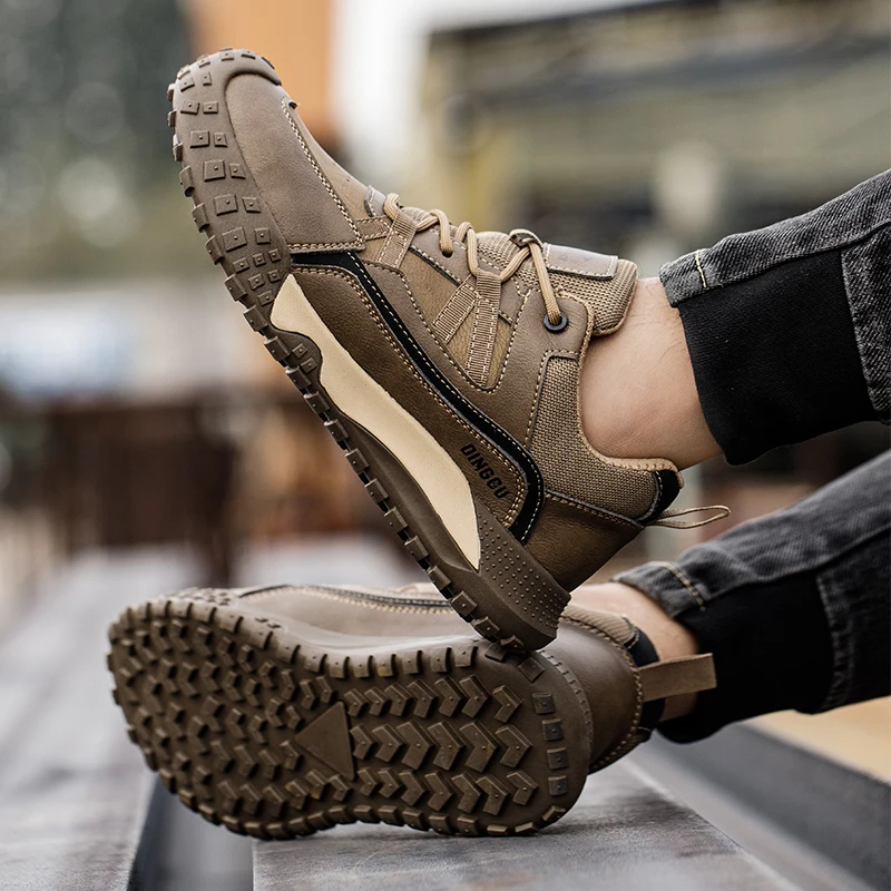 

Steel Toe Safety Shoes Men, Anti-Puncture Anti-Smash Non Slip Industrial Work Boots Lightweight Construction Work Shoes
