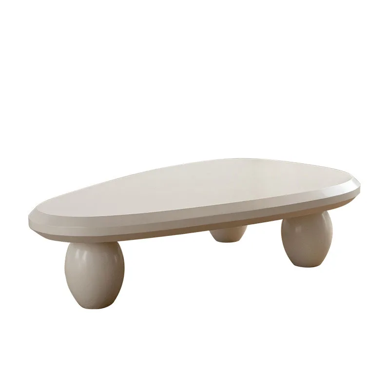 

Cream wind light luxury water drop type, coffee table living room home minimalist, small apartment Internet celebrity