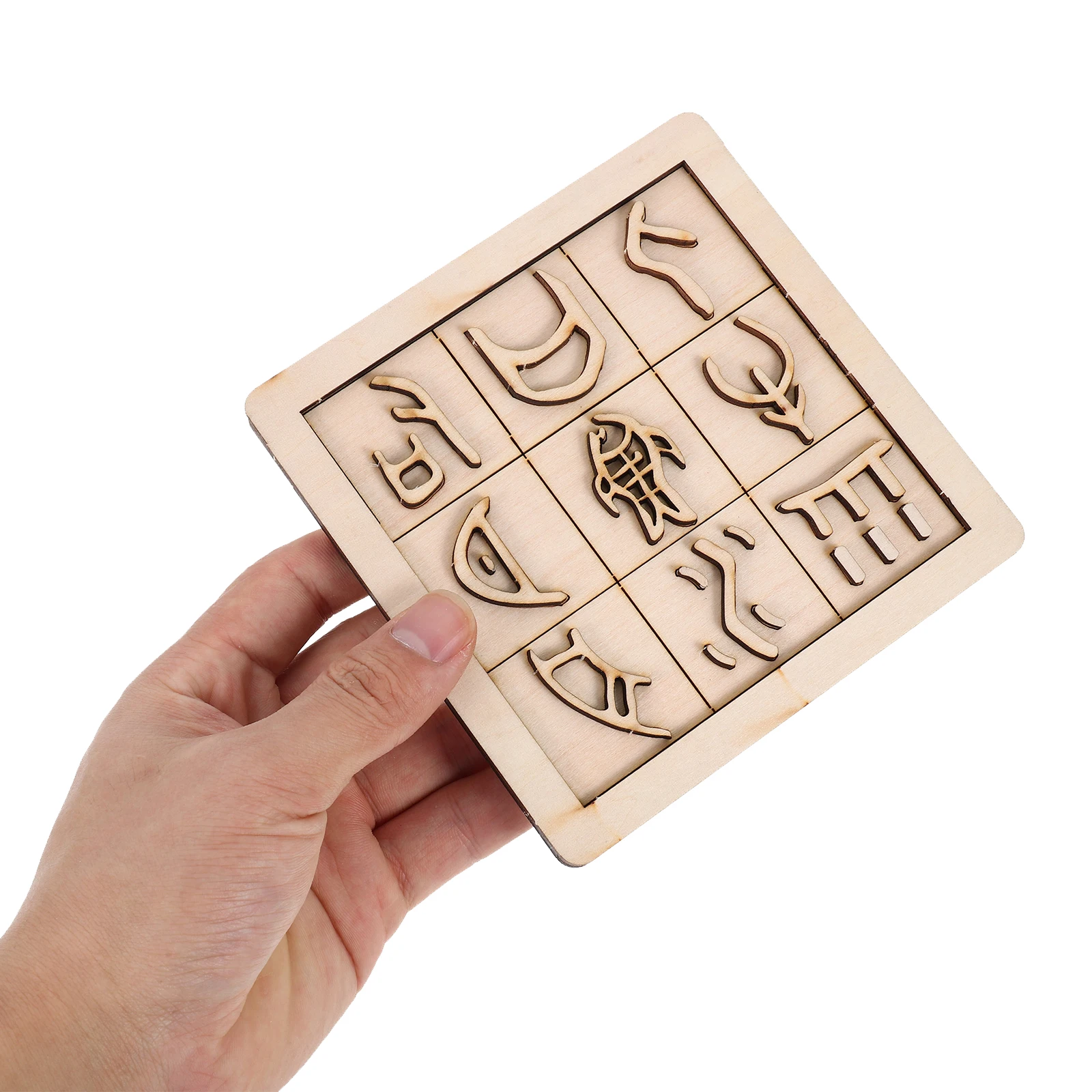 

2 set Movable Printing Toy Ancient Character Board Kids Science Project Puzzle Wooden Chinese Character Board Educational Tool