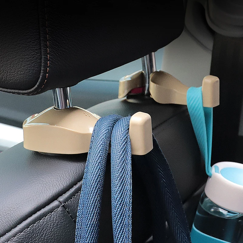 Car Seat Back Hook Headrest Hidden Mount Auto Vehicle Back Seat Organizer Car Accessories Hanging Hooks Storage Hanger Universal