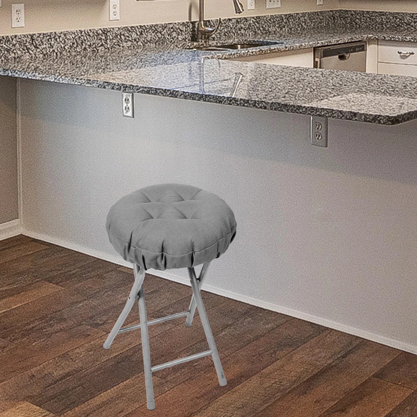 أغطية البراز المستديرة لمط مطاطا سميكة وسادة مقعد وسادة للمنزل بار المطبخ قابل للغسل عدم الانزلاق حماية 30 سنتيمتر #4