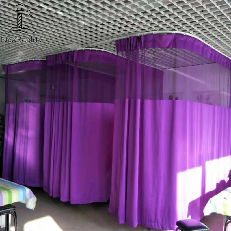 Medical Curtain Hospital Curtains Clinic Beauty Salon Partition Curtain Nursing Homes Health Centers Pull Track Curtains Custom