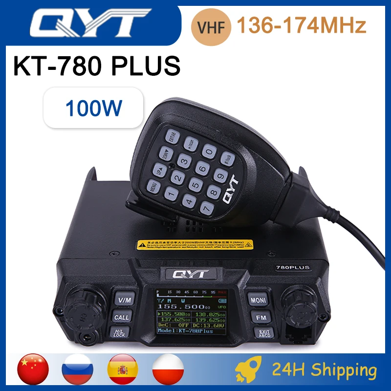 

Дуже высокочастотная мобильная станция KT-780 PLUS, автомобильная станция, базовая станция 136-174 МГц, радио двунаправленный пульт дистанционного управления.