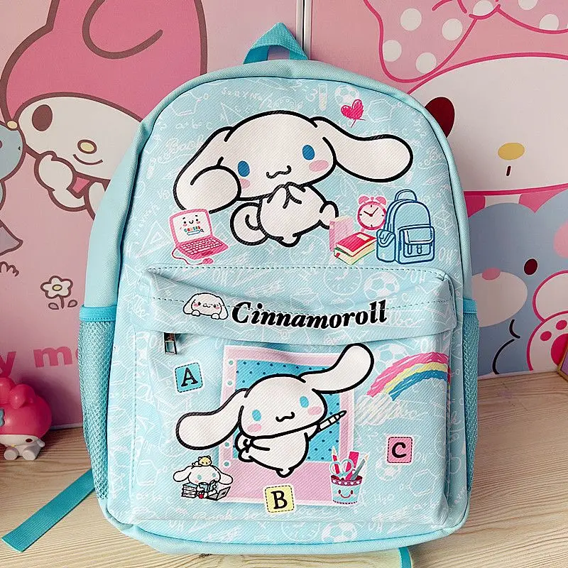 

Sanrio Anime My Melody Kuromi Cinnamoroll Backpacks for Children, Hello Kitty Mochilas, Cute Schoolbag for Student Campus