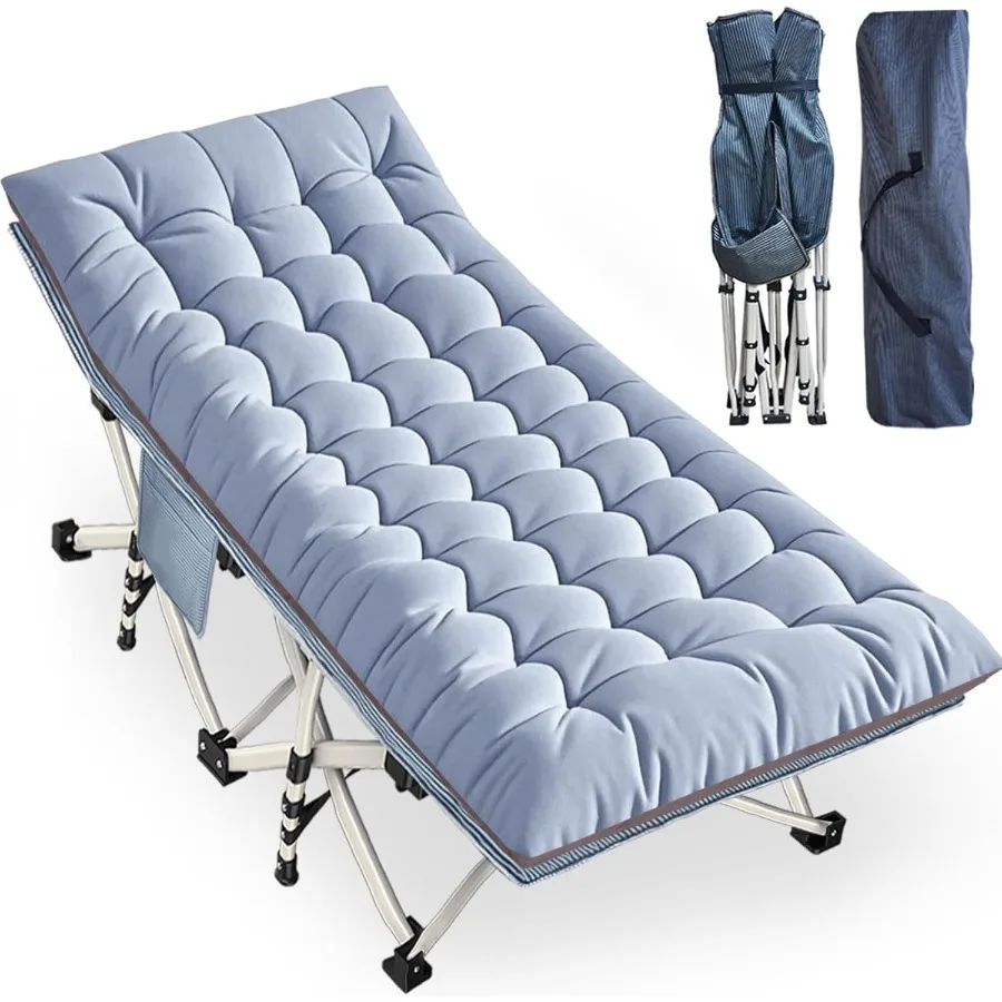 

Очень большая Кемпинг-кроватка 79 л x 32 В x 18 В Кемпинговая кроватка с удобным матрасом Спальные кроватки XXL для взрослых Кемпинговые кроватки Incl