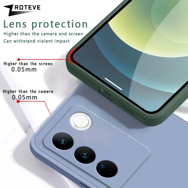 VivoV27 Case Zroteve Silky Liquid Silicone Soft Cover For VIVO V27 V27E V29 Pro V29Lite VivoV27E VivoV29 Lite Phone Cases