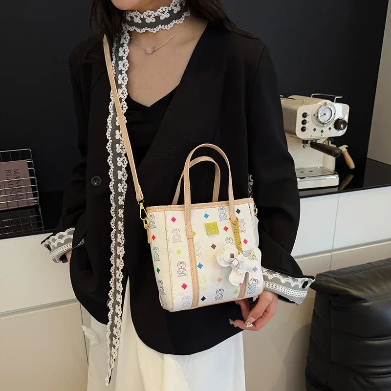 

​​"2025newClassic Woven Tote Bag Women Fashion Printed Shopper Large Shoulder Bag Versatile Crossbody Purse for Daily Use"​​