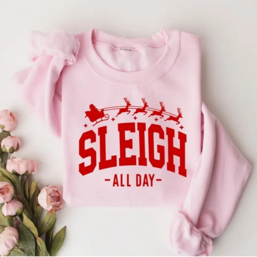 مضحك مزلقة طوال اليوم البلوز 2025 عيد الميلاد المرأة هوديي عيد الميلاد البلوز البلوز الخريف الشتاء للجنسين البلوز هوديس