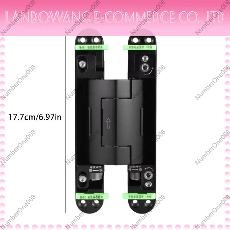 For Silent Close Hydraulic Adjustable Hinge Folding Invisible Mounting Invisible Door Hinge Furniture Fittings