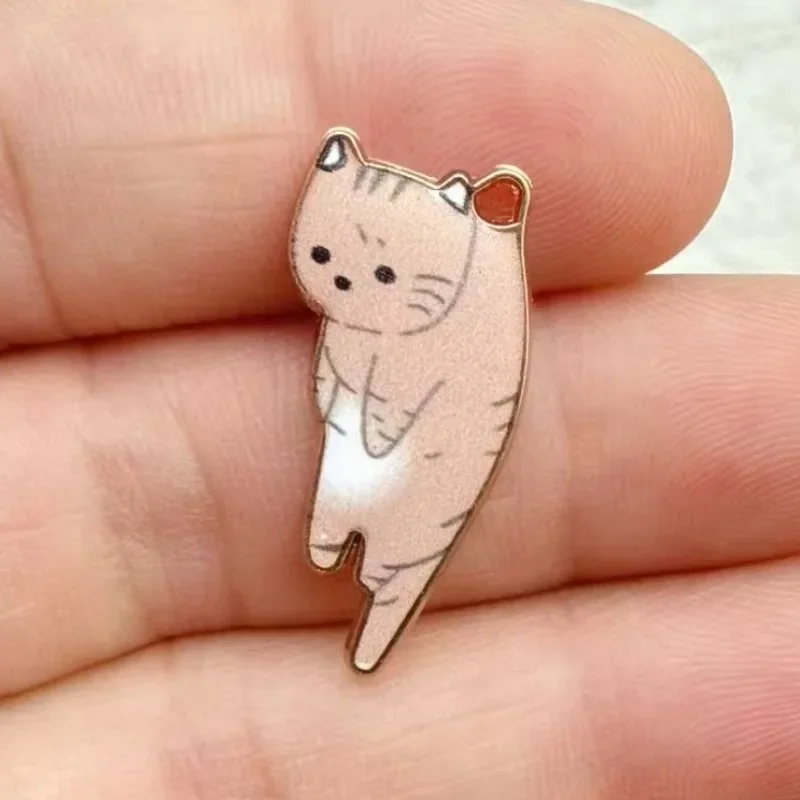 10Pcs Cartoon Kitten Animal Pendant Keychain DIY Alloy Jewelry Making Accessories