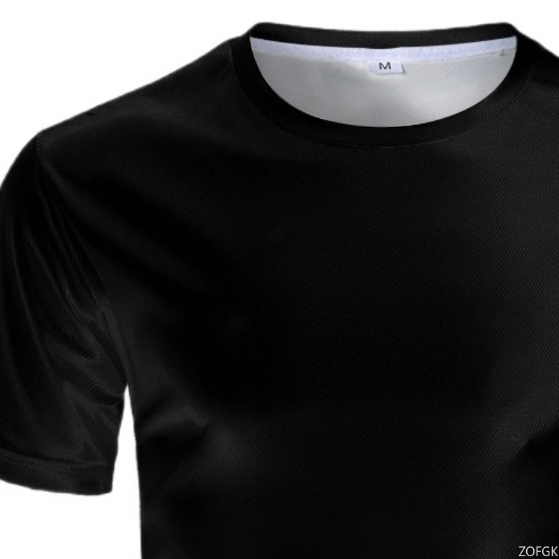 Summer Minimalist Digital Print Pattern Loose Round Neck Outdoor Short Sleeved T-shirt for Men and Women